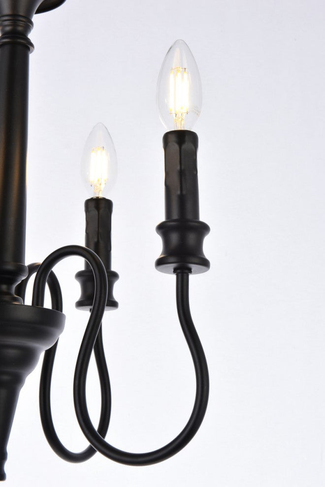 Flynn 4-Light Pendant, Black
