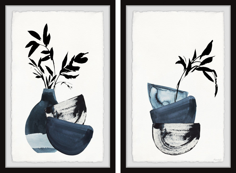 Bamboo Arrangement Diptych, 2-Piece Set, 8x12 Panels
