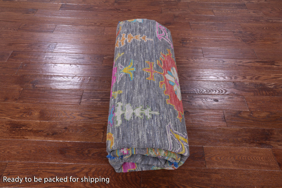 9' Square Turkish Oushak Handmade Wool Rug - Q15583