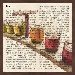 "Beer Smorgasbord" Framed Painting Print, 24"x24"