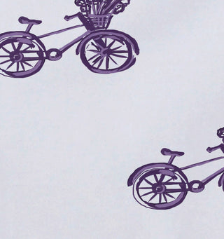 Bicycles! Geometric Print Placement, Hyacinth, Set of 4