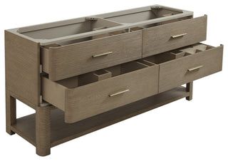 Lucian Bath Vanity, Pebble Oak, 72, No Top