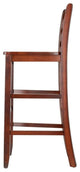 Winsome Benjamin 29" Solid Wood Bar Stool in Antique Walnut (Set of 2)