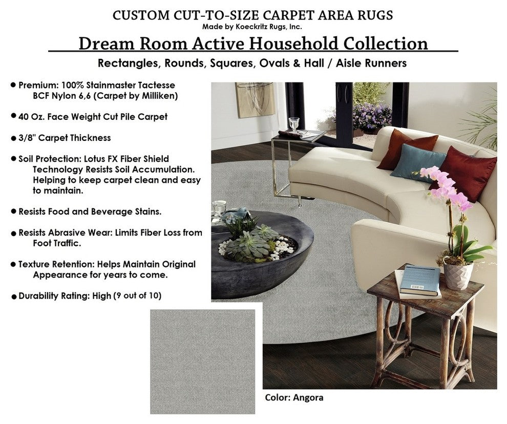 Milliken DREAM ROOM Chevron Pattern Carpet Area Rug, ANGORA RND 13'