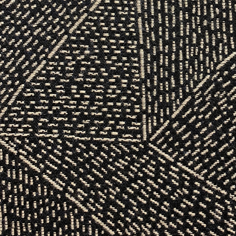 Plutus Onyx Way Gray Geometric Luxury Outdoor/Indoor Throw Pillow, 16"x16"