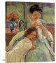 "Young Mother Sewing 1900" Stretched Canvas Giclee by Mary Cassatt, 24"x30"