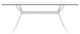 Compamia Air Rectangle Dining Table, 71", White