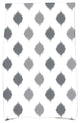 Ikat Dot Stripes Decorative Holiday Print Hand Towel, Gray