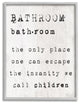 Stupell Industries Bathroom Definition Escape Funny Family Word Design, 16"x20"