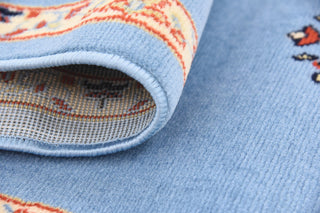 Unique Loom Light Blue Washington Reza 2' 2 x 8' 2 Runner Rug