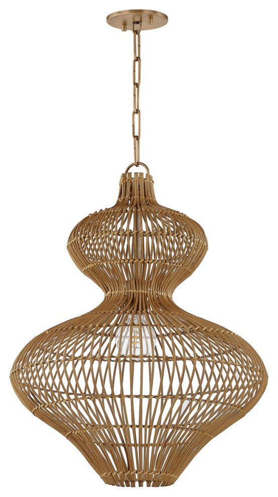 Irvine One Light Pendant in Patina Brass
