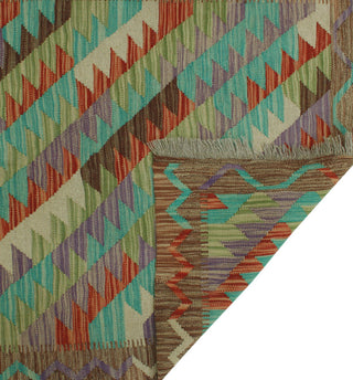 Sangat Kilim derek Brown Runner, 2'8x12'9