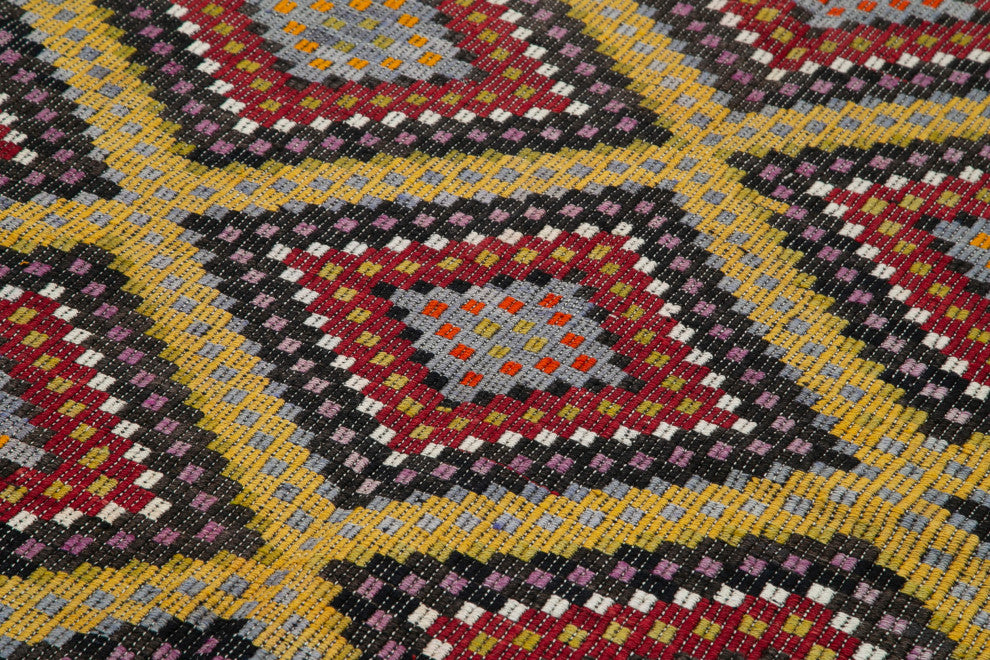 Rug N Carpet - Handmade Oriental 6' 1'' x 11' 7'' Tribal Wool Kilim Rug