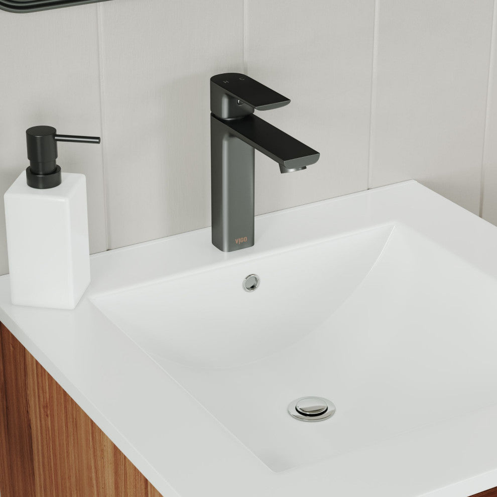 Hanalei Bathroom Vanity, Oak, 18", Single Sink, Freestanding