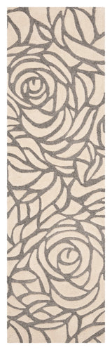 Safavieh Casablanca Collection CSB304A Rug, Ivory/Grey, 2'3" x 10'