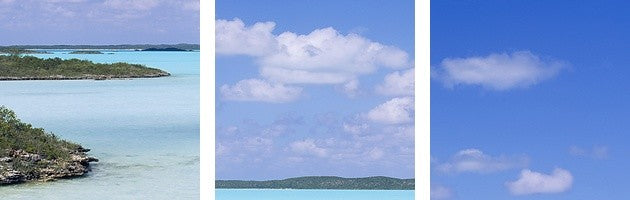 "Chalk Sound Providenciales Turks & Caicos " Canvas Art, 36"x12"x1.25"