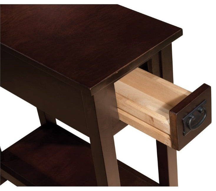 Mission Chairside Table, Espresso