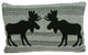 HomeRoots 24" x 5" x 16" Lodge Gray Pillow Cover With Down Insert