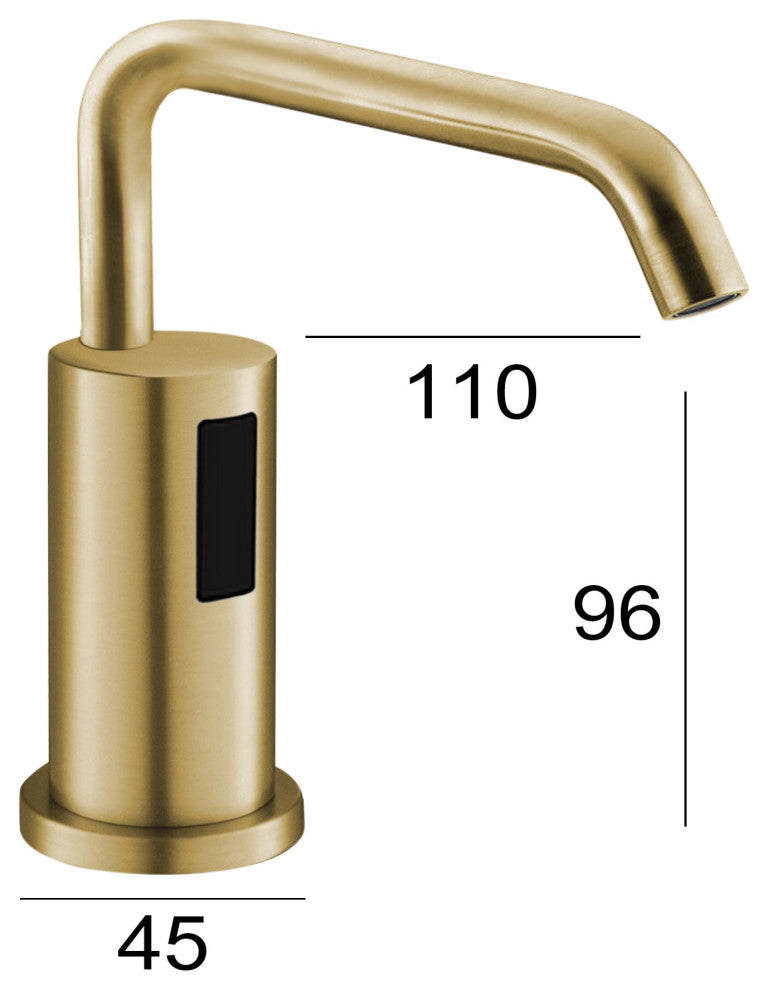 Fontana Brushed Gold Automatic Sensor Deck Mounted Liquid Soap Dispenser