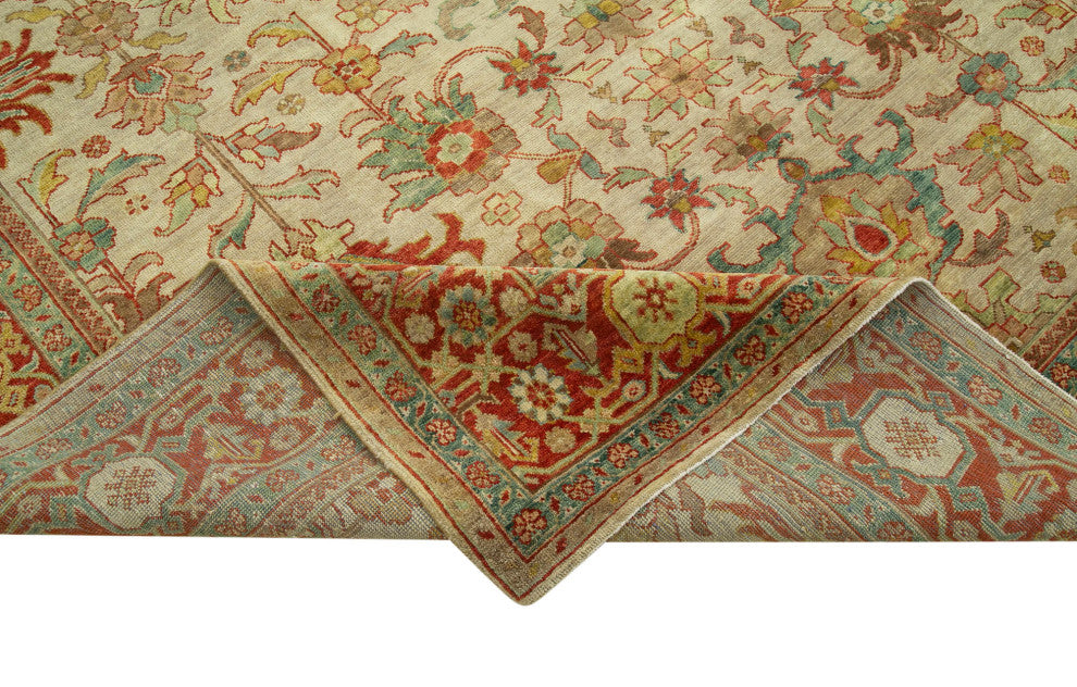 Rug N Carpet - Hand-Knotted Oriental 8' 7" x 11' 7" Decorative Oushak Area Rug