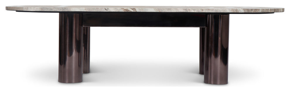 Marbelle Elliott Coffee Table, Toronto Sand Marble Finish