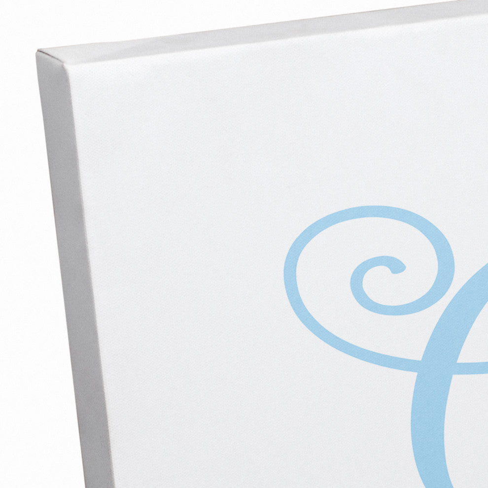 Goodnight 12"x36" Canvas Wall Art, Blue