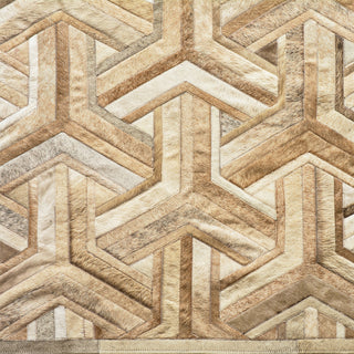 Cowhide Patchwork Rug, Nemesis, Neutral, 10'x14'