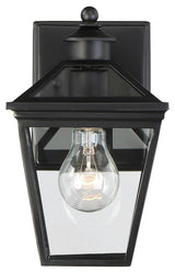 Ellijay Outdoor Wall-Mount Lantern, Black, 9.5"
