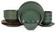 Stone Lain Brasa Stoneware 16 Piece Dinnerware Set, Green