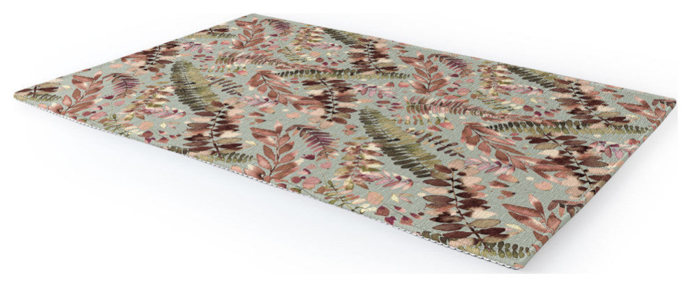 Ninola Design Ferns Foliage Nature Green Area Rug