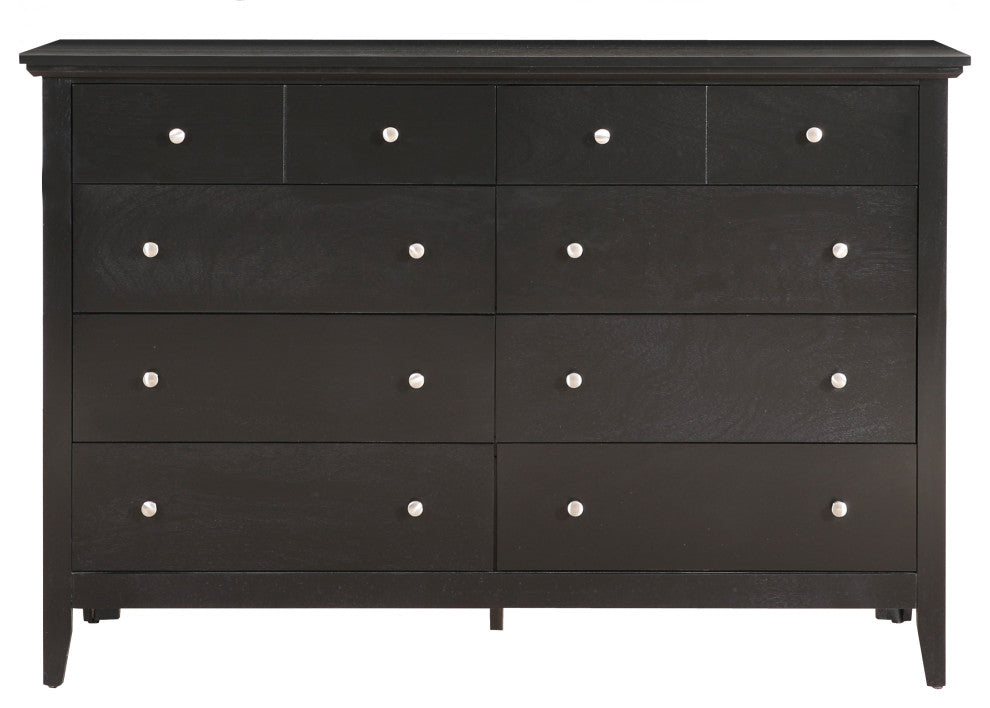 Simeon 8-Drawer Dresser, Black