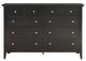 Simeon 8-Drawer Dresser, Black