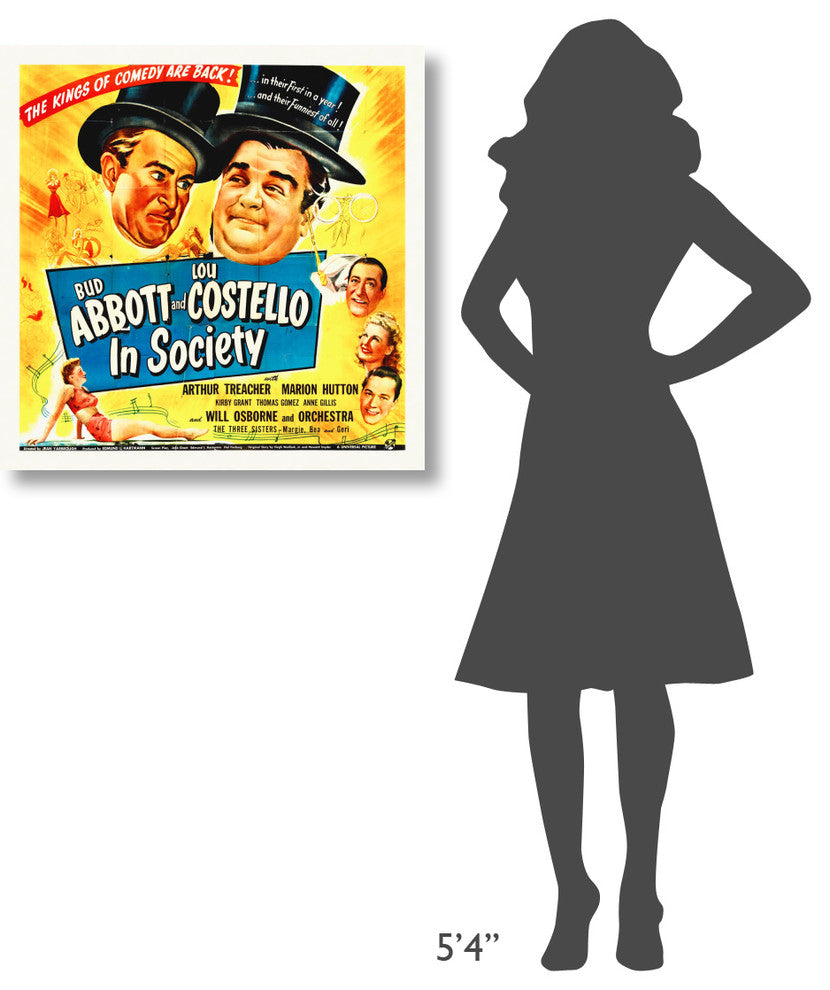 "Abbott & Costello - In Society" Canvas by Hollywood Photo Archive, 30x30"