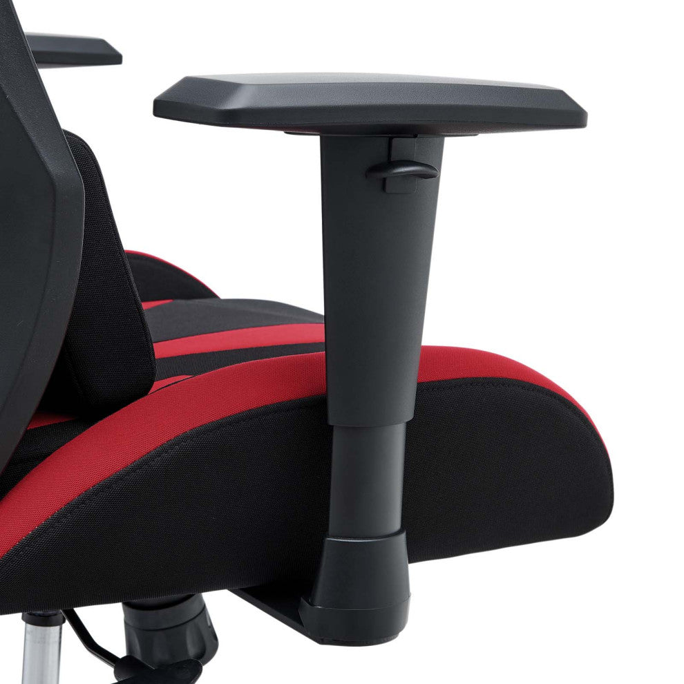 Computer Gaming High Back Chair, Black Red, Modern, Home Business Office