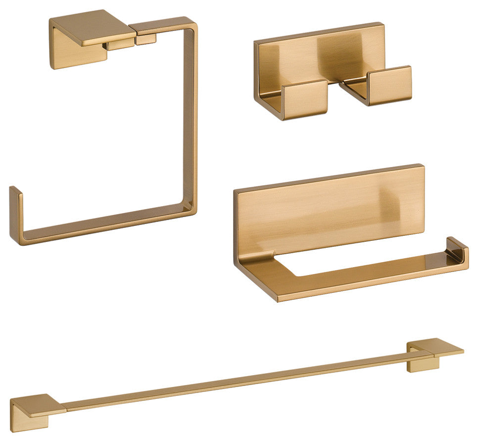 Delta Vero 4-Piece Accessory Kit, Champagne Bronze