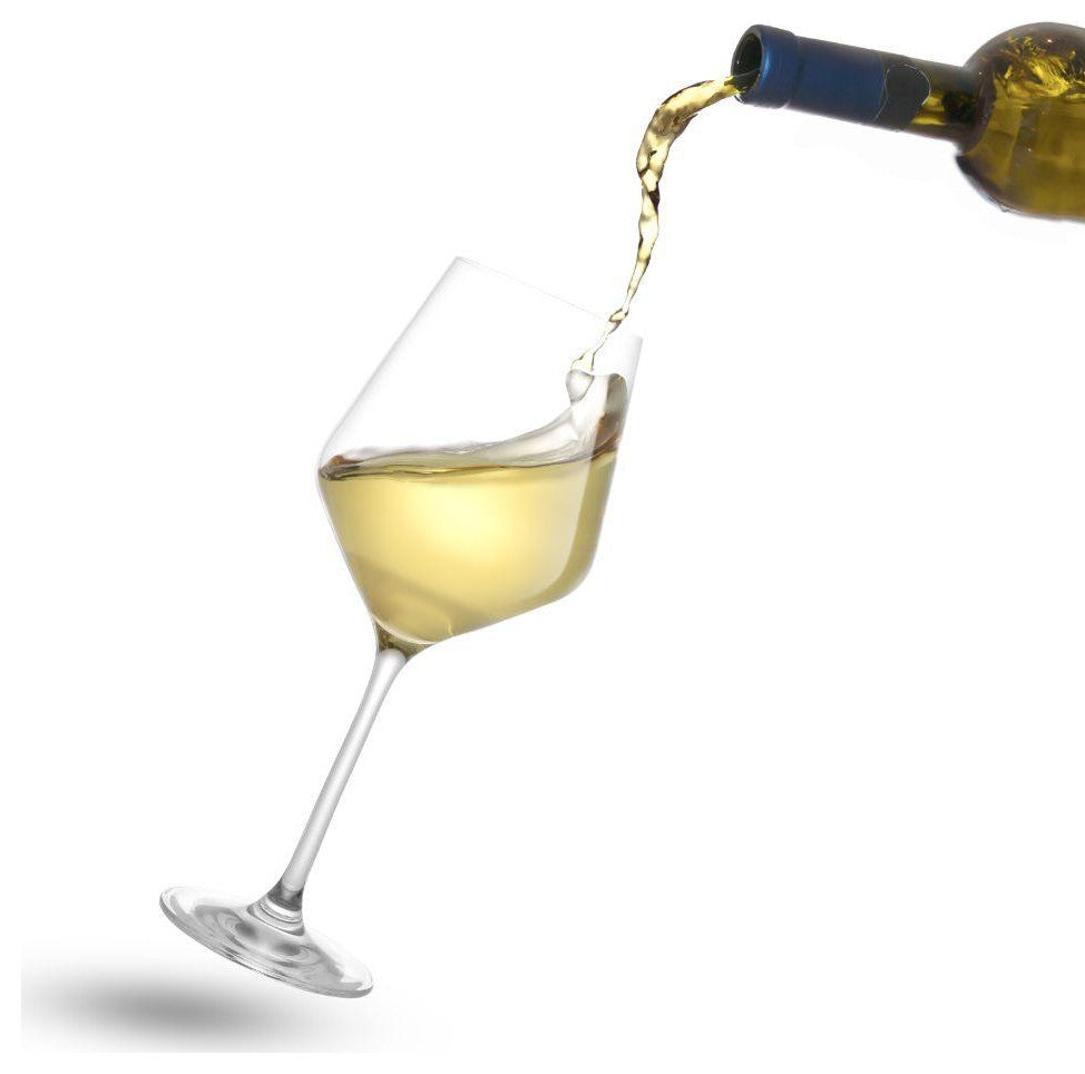 Layla Crystal White Wine Glasses 13.5 oz, Set of 4