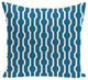 Nuts And Bolts, Decorative Geometric Print Pillow, Turquoise, 20"x20"
