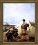 Domenico Induno La Vivandiera Framed Premium Canvas Print, 20"x25"