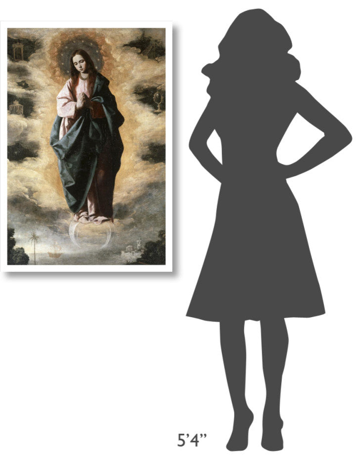 "Immaculate Conception" Digital Paper Print by Francisco de Zurbaran, 26"x38"