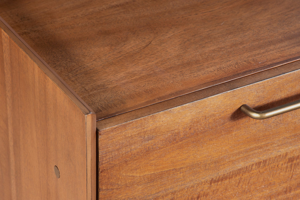 Mid-Century Modern 3-Section Sideboard, Walnut