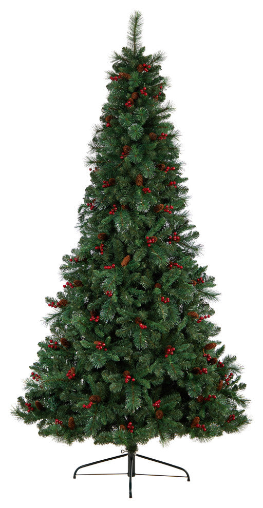 T3320 8 Flat Back Montreal Mountain Pine Artificial Christmas Tree