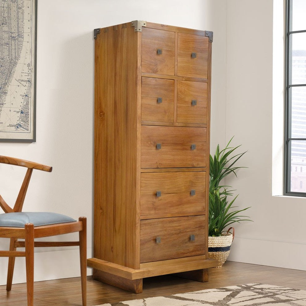 Harmonia Living Kobe 7-Drawer Tall Dresser - Danish Honey