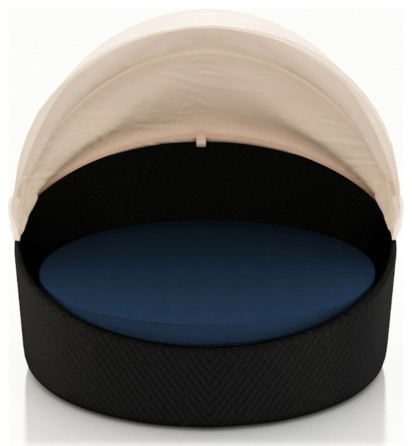 Wink Canopy Daybed, Coffee Bean, Spectrum Indigo
