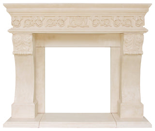 President Series Churchill Cast Stone Fireplace Mantel