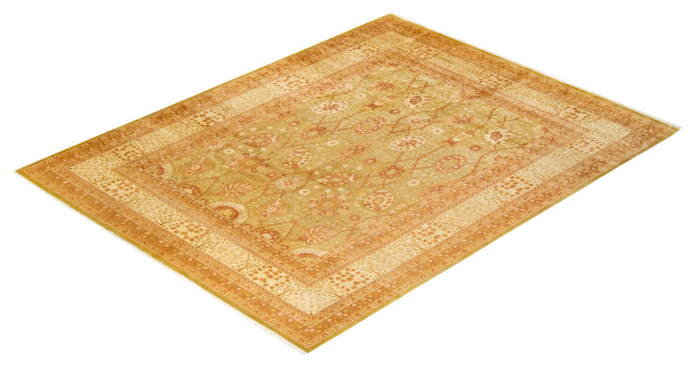 Mogul, One-of-a-Kind Hand-Knotted Area Rug Green, 8' 1" x 10' 3"