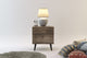 Midtown Concept Turks 2-Drawer Nightstand Bedside Table, Distressed Brown