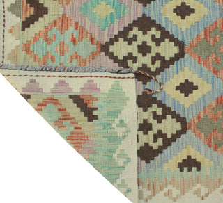 Sun Faded Flatweave Nazhin Rust/Ivory Rug, 5'0x6'8