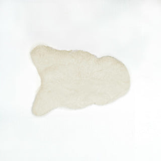 Natural 100% Icelandic Sheepskin Single Sheared 2'x3' White