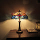 CHLOE Lighting Caspian Tiffany Dark Bronze 2-Light Victorian Table Lamp