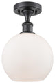 Innovations Athens Semi-Flush Mount Matte Black